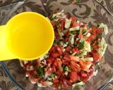 A picture of step 5 of Watermelon Salad.
