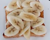 A picture of step 2 of My French toast with 🍌 and 🍯.