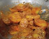 A picture of step 7 of Aloo Katli in coriander dip.