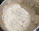 A picture of step 1 of Dahi Bhalla.