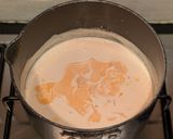 A picture of step 9 of Orange Posset.