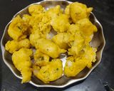 A picture of step 6 of Gramflour Pakoda Besan Pakoda.