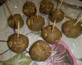 A picture of step 3 of Fruity Cake pops#baking with fruits.
