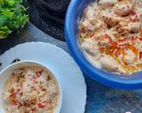 A picture of step 7 of Dahi phulki.