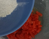 Foto del paso 4 de la receta: 🫓Tortitas de berenjenas 🍆y pimientos en conserva🥫