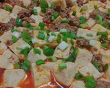Hình bước làm 6 của món Đậu hũ thịt bằm sốt cay