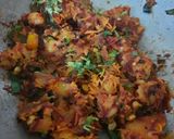 A picture of step 4 of Masala Paneer Dosa.