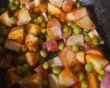 A picture of step 3 of Aloo Palak Matar Sabzi.