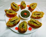 A picture of step 10 of Stuffed bread vada.