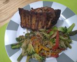 Foto del paso 2 de la receta: Costilla de cerdo teriyaki con vegetales salteados