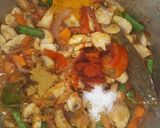 A picture of step 3 of Mushroom Biryani.