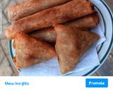 A picture of step 3 of Spring rolls and samosa.