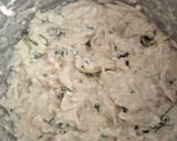 A picture of step 3 of Paneer potato pancake.