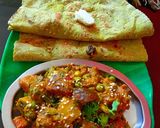 A picture of step 6 of Bhogi Chi Bhaji.