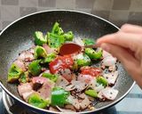 A picture of step 14 of Dry chilli paneer.