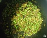 A picture of step 5 of Pigeon peas pulav (in pressure cooker).