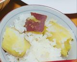 Hình bước làm 5 của món Cơm khoai lang chuẩn Nhật {Satsumaimo Gohan}