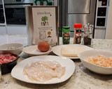 Foto del paso 1 de la receta: Chipirones rellenos de jamón y gambas en salsa