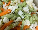 A picture of step 2 of Mix vegetables kurma / healthy kurma for kids.