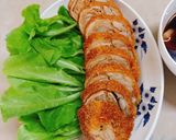 Hình bước làm 4 của món Giò heo cuộn chiên giòn (món chay)