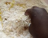A picture of step 3 of Chicken cheese dinner rolls.