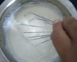 A picture of step 3 of Shahi paneer with white gravy.