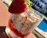Foto del paso 5 de la receta: Pudding de fresas, kéfir y chía con avena