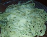 Foto del paso 2 de la receta: Fideos con crema y albahaca, súper rico 🤩🤤
