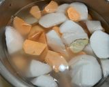 白蘿蔔地瓜蔬菜湯（電鍋料理）的食譜步驟5照片