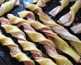 Keto baconos, sonkás csavart recept fázis 4 fotója