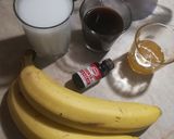 Kávés banános smoothie recept fázis 1 fotója