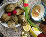 Une image de l'étape 4 de Artichaud poivrade vinaigrette cibette radis rose🥙.