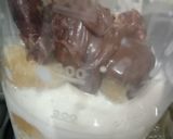 A picture of step 1 of Banana shake with date and chocolate spread 🍸🍸🍸.
