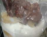 A picture of step 1 of Banana shake with date and chocolate spread 🍸🍸🍸.