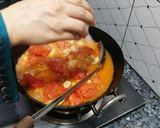 A picture of step 3 of Eid special peshawari chicken karahi.