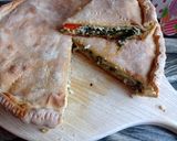 Foto del passaggio 6 della ricetta Torta Rustica con salsiccia,scarola e mozzarella