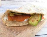 A picture of step 7 of Chia Seed Flatbreads with Smoked Salmon and Zucchini.