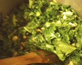 A picture of step 3 of Kale Greens with Bits of the Bovine.