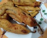 A picture of step 3 of Mirchi Bhajiya (Stuffed Chili Fritters).
