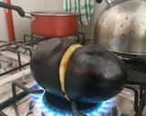 Foto del paso 1 de la receta: Croqueta de arroz integral, berenjena y cebolla
