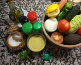 A picture of step 1 of Tabbouleh or Couscous Salad.