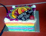 Foto langkah ke 6 dari resep Rainbow Cake for mothers.