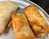 A picture of step 2 of Cheesy Spring roll.