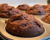 A picture of step 6 of Pumpkin Spice Cocoa Muffins.