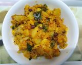 A picture of step 3 of Leftover Potato Masala.