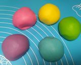 Foto langkah ke 2 dari resep Rainbow Wool Roll bao/ steamed buns / bakpao.