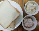 รูปขั้นตอนการทำที่ 4 ของ แซนด์วิชครีมชีสราสเบอรี่และส้ม