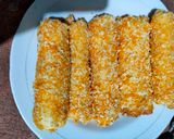 Foto langkah ke 5 dari resep Roti Tawar Goreng isi pisang coklat.