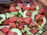 Ensalada de sandía con pepino