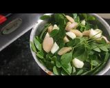 A picture of step 2 of Moringa leaves parathe.